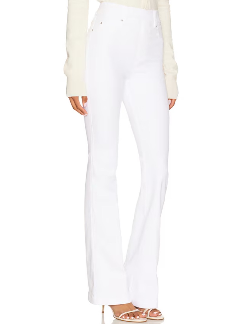SPANX White Flare Jeans